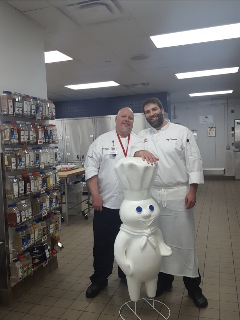 Scott Howell during his culinary career, working in a professional kitchen